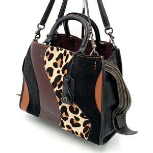 Coach 1941 Rogue 30 Exotic Leopard Patchwork Style 32879